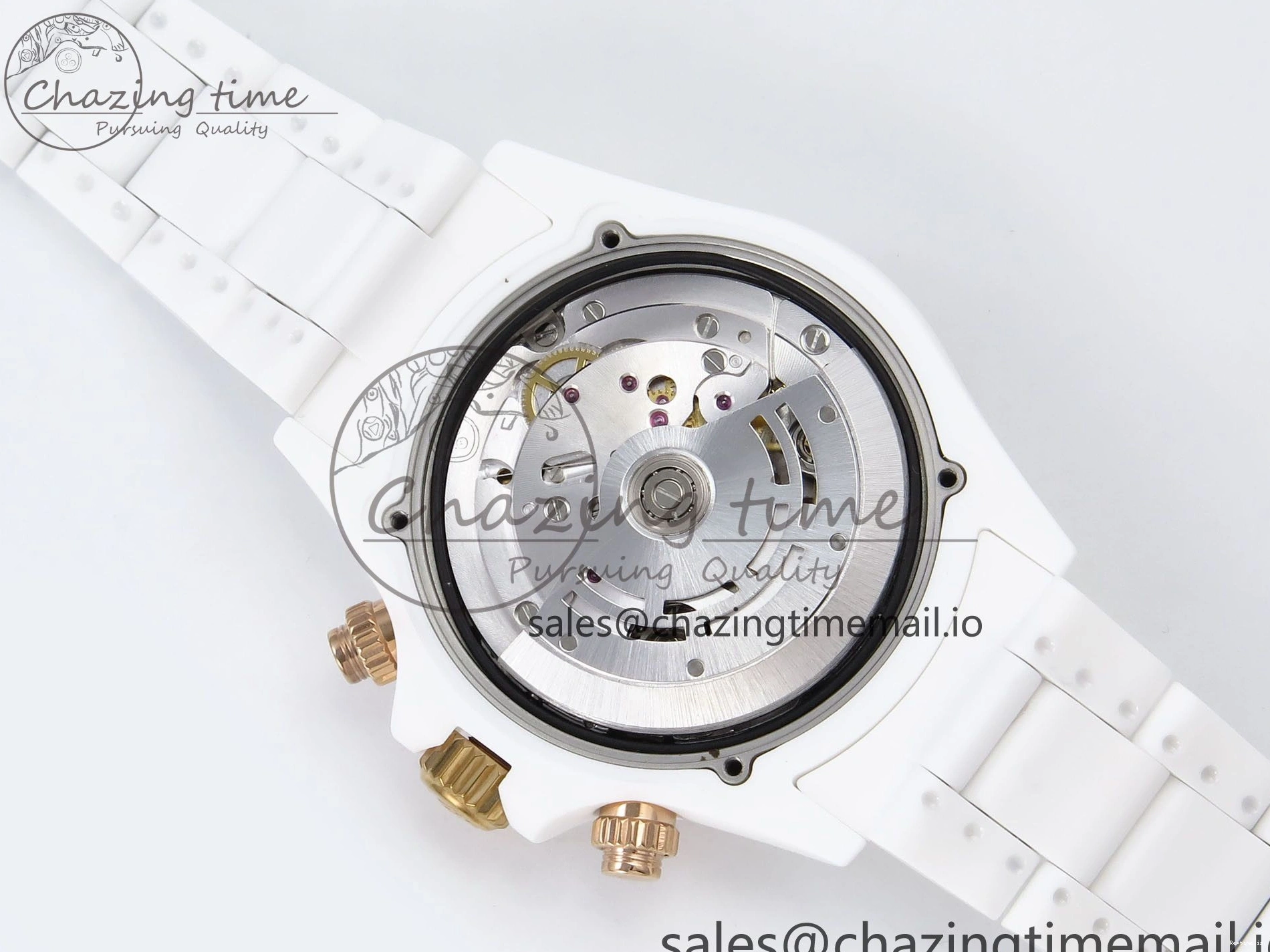 1228 Daytona AET White Ceramic Case and Bracelet Pink Dial N6F Best Edition SA Unisex 1196